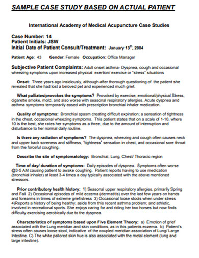 medical case study analysis example