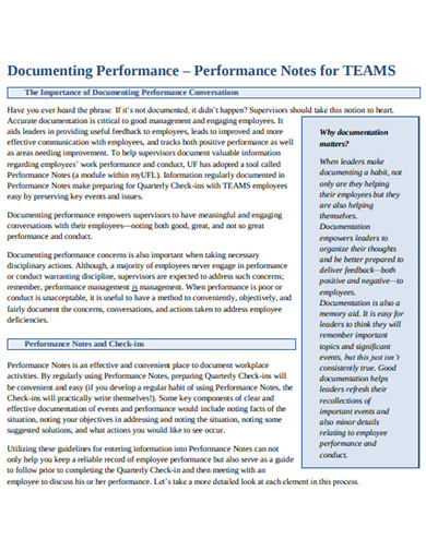 10-performance-documentation-examples-in-pdf-doc-examples