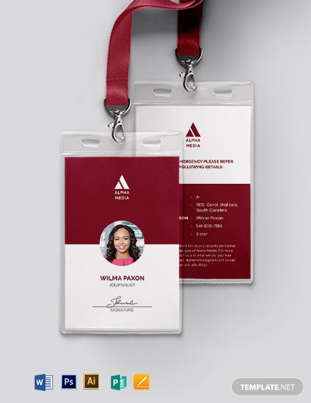 examples of id card templates