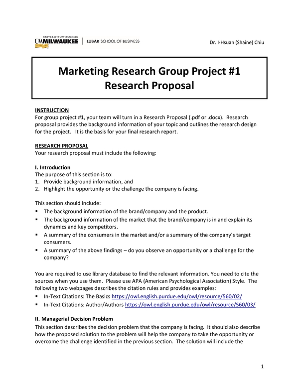 what is business research proposal