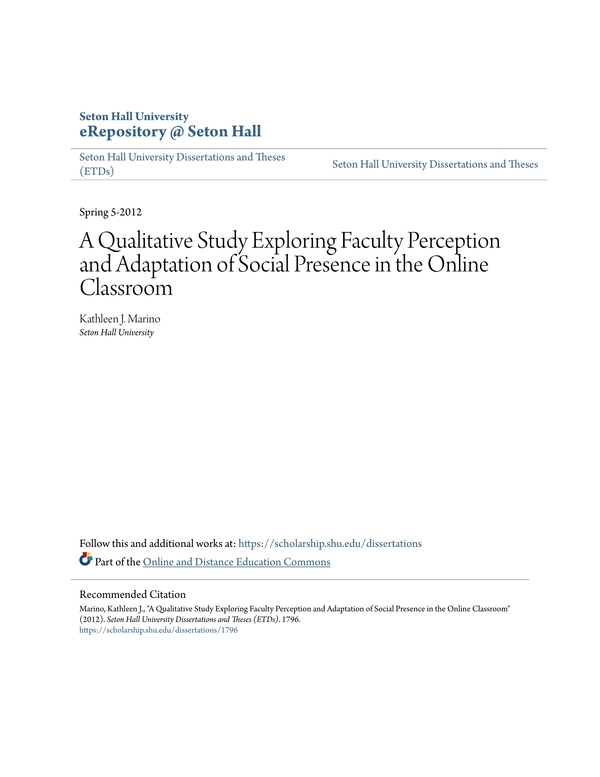 qualitative research format