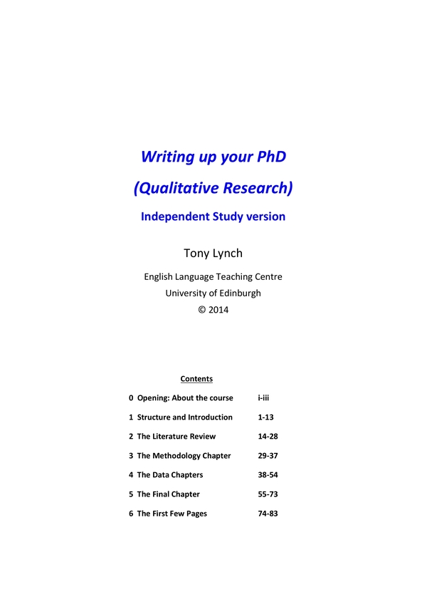structure of a qualitative research paper