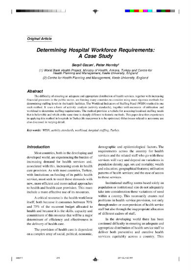 hospital case study conclusion