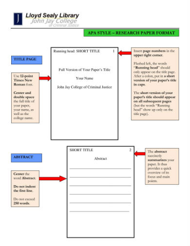 sample apa format research paper with abstract