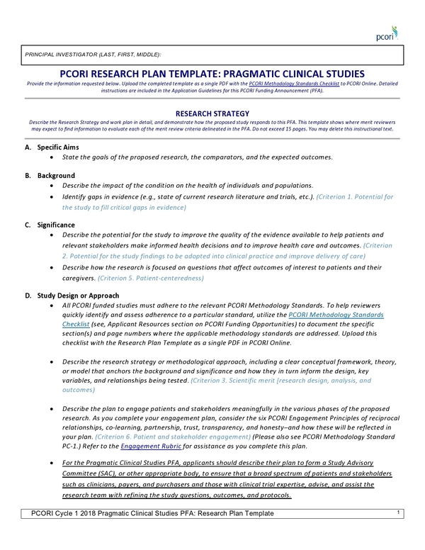 Clinical Research Project Plan - 11+ Examples, Format, Pdf | Examples