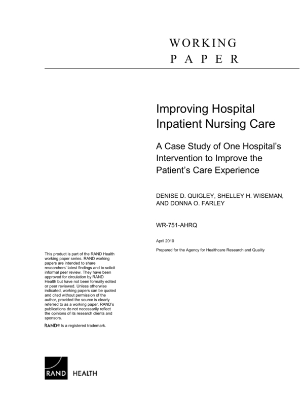 nursing case study format