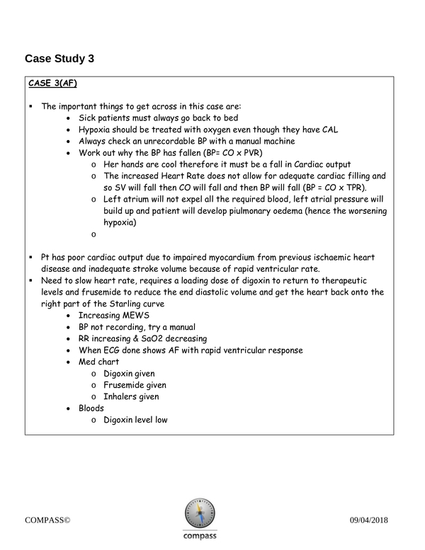 nursing case study examples