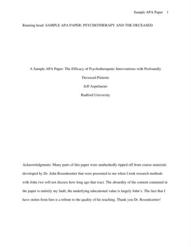 A Synthesis Apa Paper Example : Make Synthesis Paper Regarding The