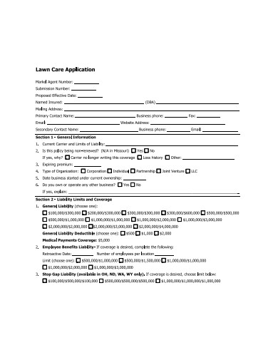 basic lawn care application