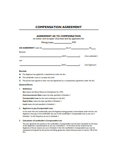 Wage Agreement Template