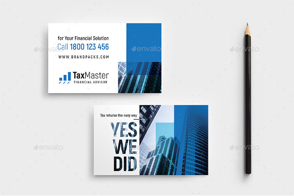 Financial Business Card Example