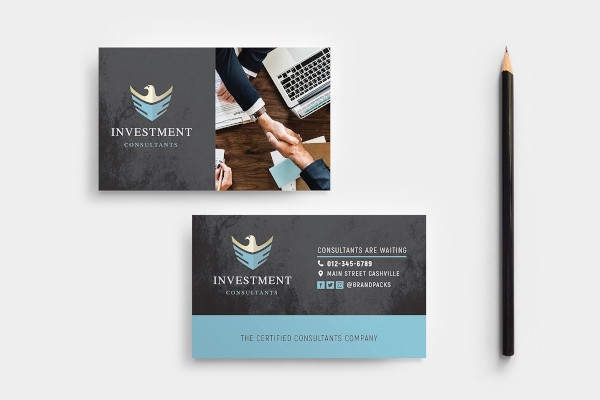 Financial Business Card InDesign