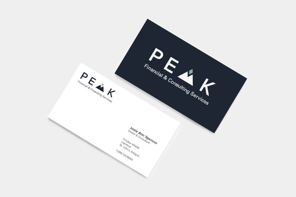 financial consulting services business card