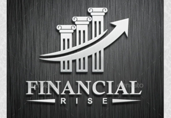 financial rise logo indesign