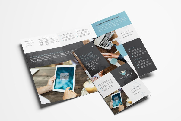 Financial Service Trifold Brochure InDesign