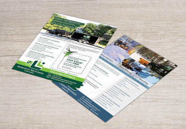 lawn care and snow removal flyer