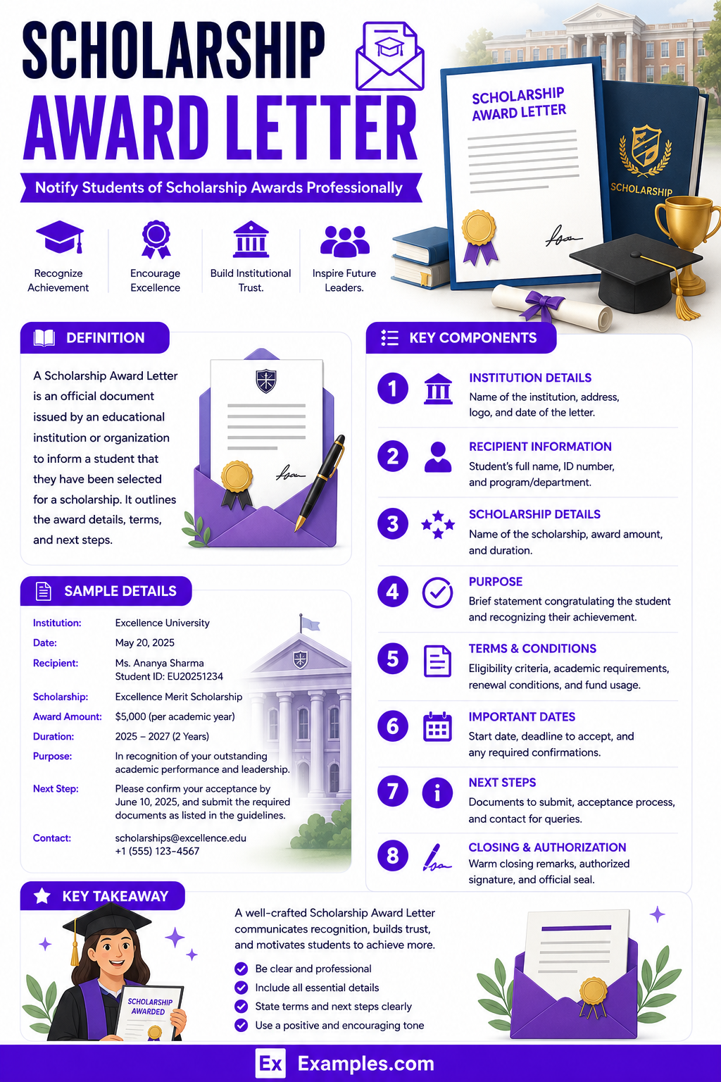10+ Scholarship Award Letter Examples to Download