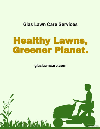 simple lawn care flyer template