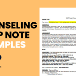 Counseling SOAP Note Examples