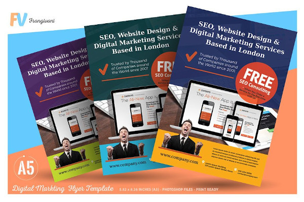 creative digital marketing flyer example