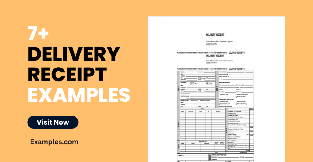 Delivery Receipt Examples