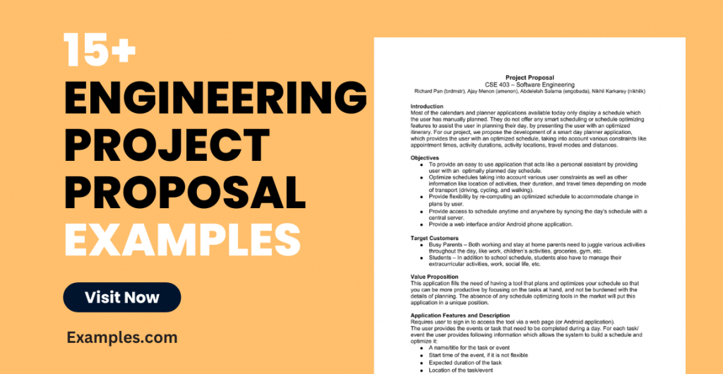 Engineering Project Proposal Examples