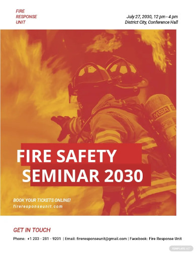 Fire Safety Flyer Template