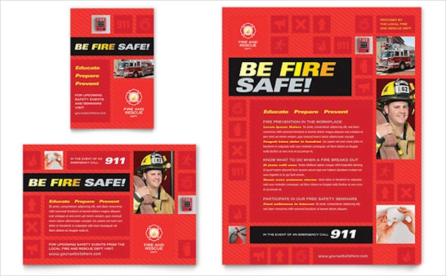 fire safety flyer