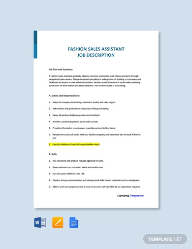 Executive Job Description 12 Examples Format Pdf Examples