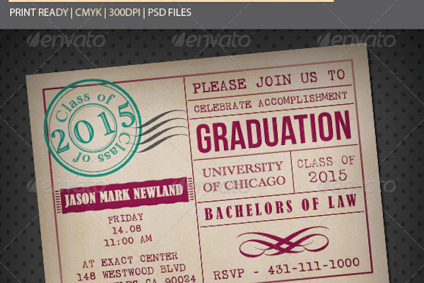 graduation invitation card