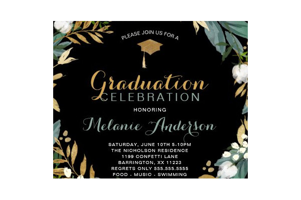 Graduation Dinner Invitation - 4+ Examples, Format, Pdf | Examples