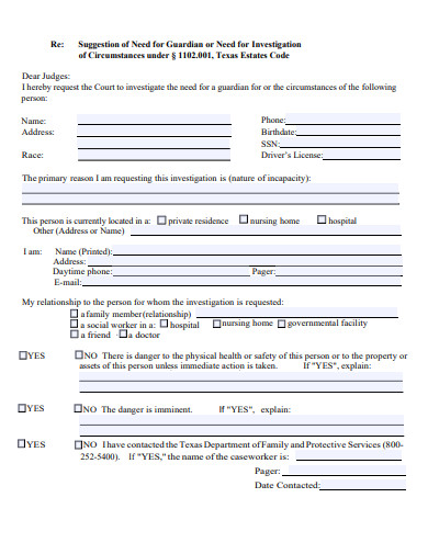 Guardianship Letter - FREE 10+ Examples, Format, Sample | Examples