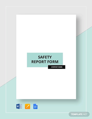 safety report form template