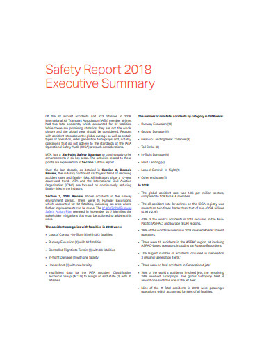 safety report format