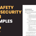 Safety and Security Plan Examples