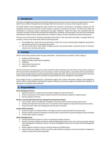 Safety Strategic Plans - 11+ Examples, Format, Pdf | Examples