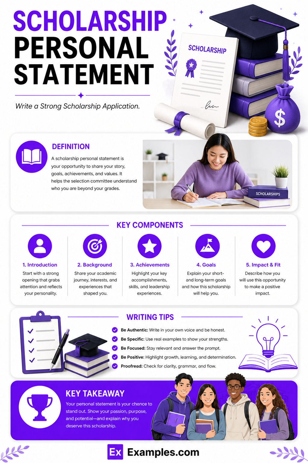 4 Scholarship Personal Statement Examples to Download