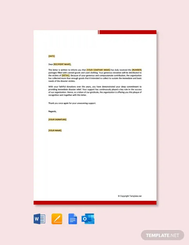 Donation Thank You Letter - 10+ Examples, Format, Sample | Examples