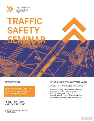 Traffic Safety Flyer Template