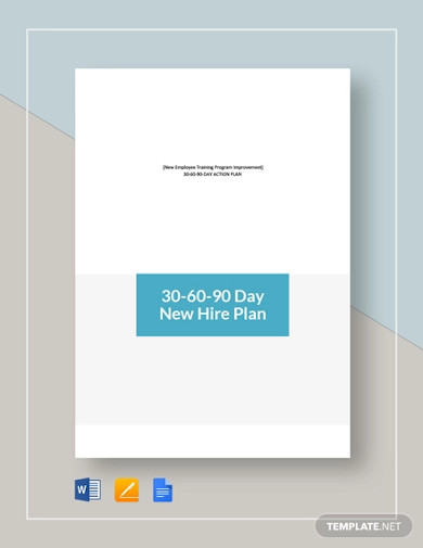 30-60-90-Day New Hire Plan