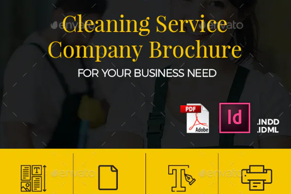 cleaning service company brochure