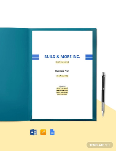 business plan about construction supplies