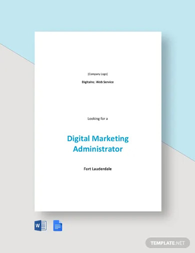 Digital Marketing Administrator Job Description Template