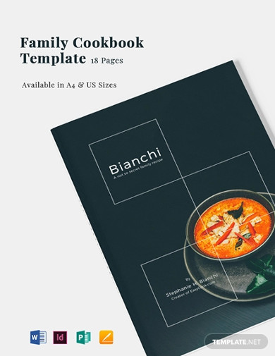 recipe book template indesign