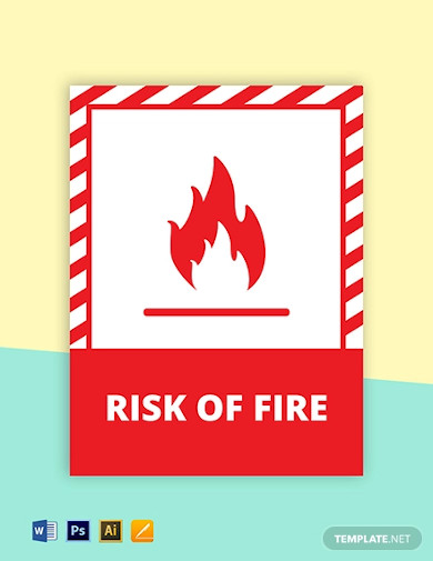 fire safety sign template