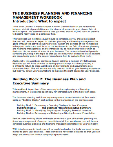Formal Business Execution Plan