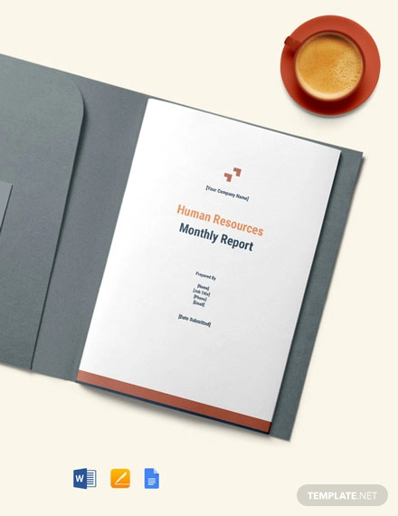 free hr monthly report template