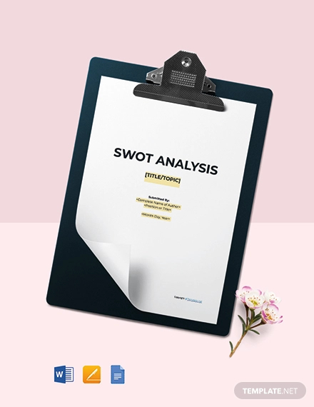 free sample swot analysis template