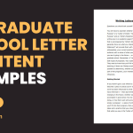 Graduate School Letter of Intent Examples
