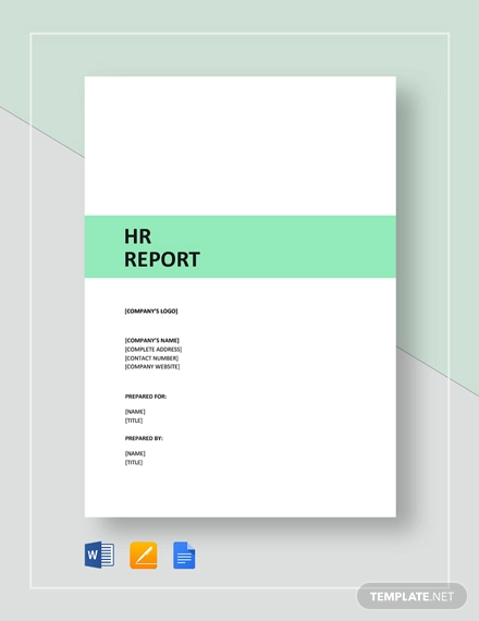 hr report template